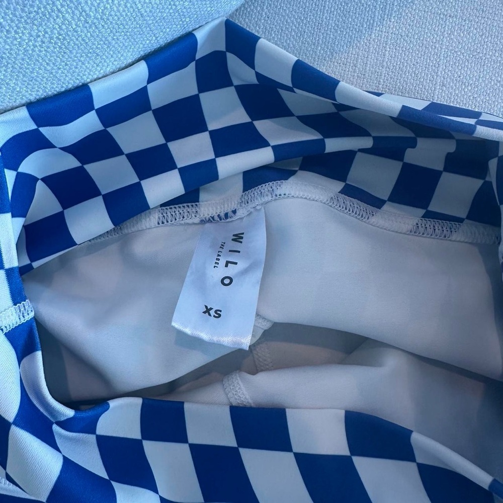 Wilo Blue Checkered Workout Set - image 3